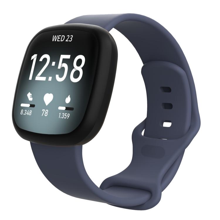 Watch Band – Silicone (Fitbit Versa 4) S Blue Grey