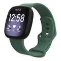 Watch Band – Silicone (Fitbit Versa 4) #2 L Dark Green