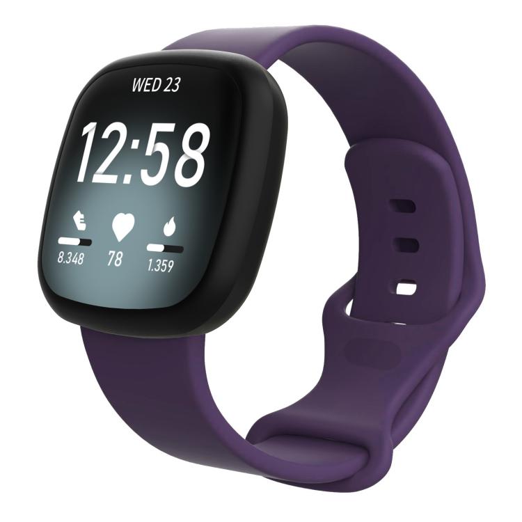 Watch Band – Silicone (Fitbit Versa 4) #2 L Dark Purple