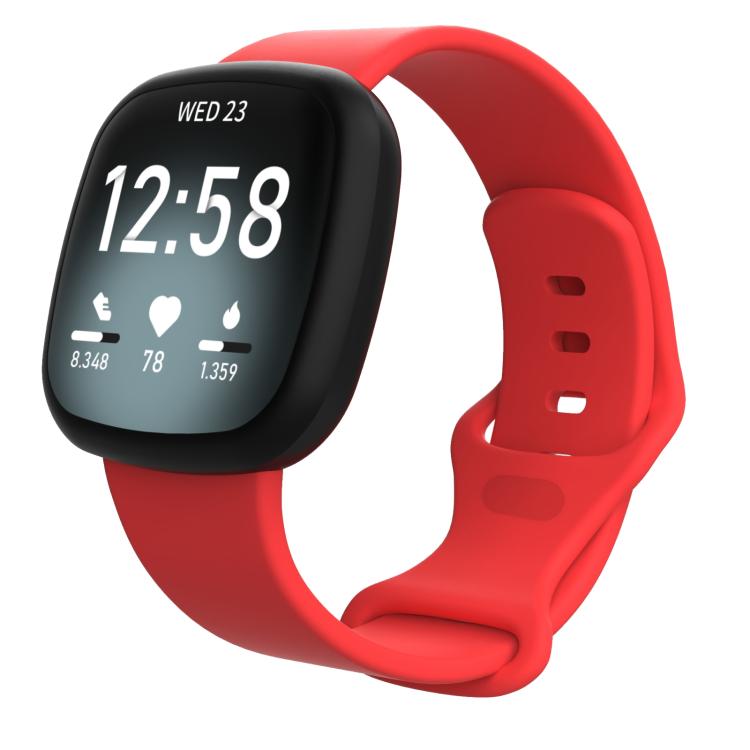 Watch Band – Silicone (Fitbit Versa 4) #2 L Red