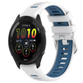 Watch Band – Silicone (20mm) #3 For Garmin 20mm White+Blue