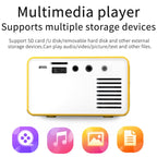 T300 25ANSI LED Portable Home Multimedia Game Projector, US Plug