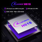 H96 Max H618 Plus Android 14.0 Smart TV Box, Allwinner H618 Quad-core ARM Cortex-A53, 2GB+16GB, 4GB+32GB, 4GB+128GB