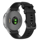 xDfind Small Plaid Solid Color Silicone Watch Band, 18mm For Garmin Venu 2S / Move 3S / Active S, 20mm For Garmin Forerunner 570 42mm/245/645