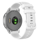 xDfind Small Plaid Solid Color Silicone Watch Band, 22mm For Forerunner 570 47mm/935/945/955 22mm For Forerunner 570 47mm 935 945 955 White