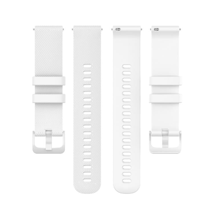 xDfind Small Plaid Solid Color Silicone Watch Band, 18mm For Garmin Venu 2S / Move 3S / Active S, 20mm For Garmin Forerunner 570 42mm/245/645
