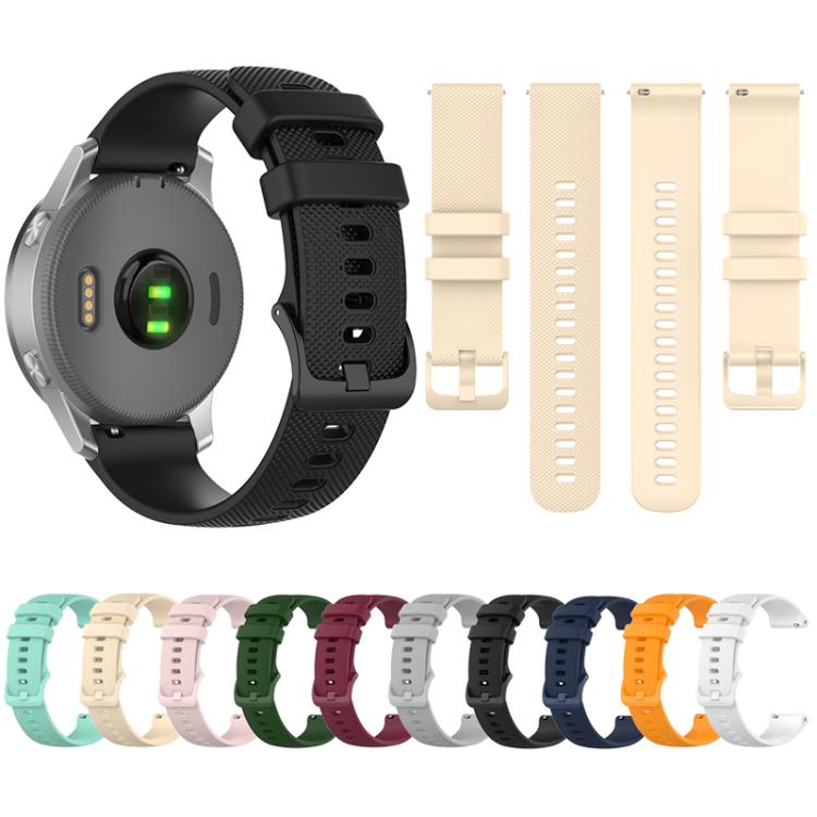 xDfind Small Plaid Solid Color Silicone Watch Band, 22mm For Forerunner 570 47mm/935/945/955