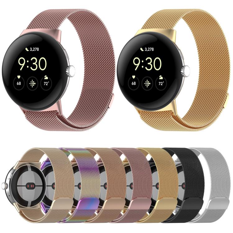 xDfind Milanese Metal Magnetic Watch Band, For Google Pixel Watch 4 / Watch 3 45mm, For Google Pixel Watch 4 / 3 / 2 / 1 41mm