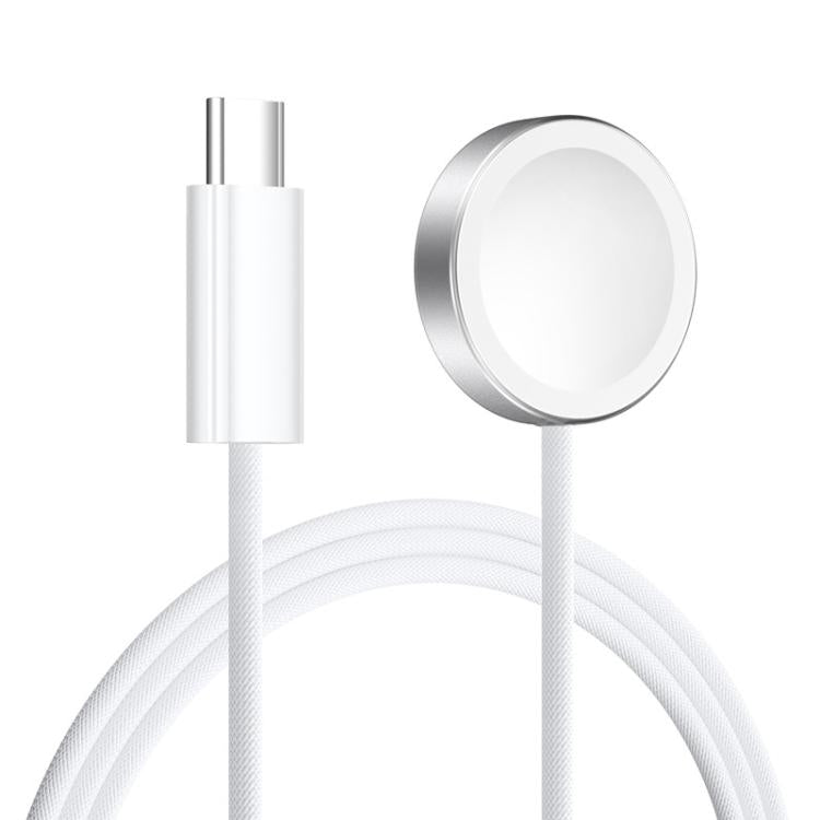 For Apple Watch Series xDfind Aluminum Alloy Shell Magnetic Wireless Watch Charger, Type-C, USB-A Type-C