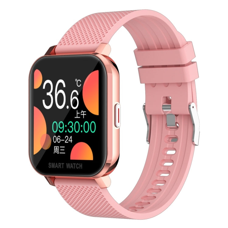 Smart Watch – 1.54" Screen, IP67 Waterproof, Blood Pressure Monitoring Silicone Strip Rose Gold