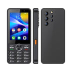 UNIWA XS24 Keypad Phone, 2GB+16GB, 3.5 inch Android 8.1 Mediatek MT6737M Quad Core, Flashlights, Network: 4G, Support Google Store, No Power Plug No Power Plug Black