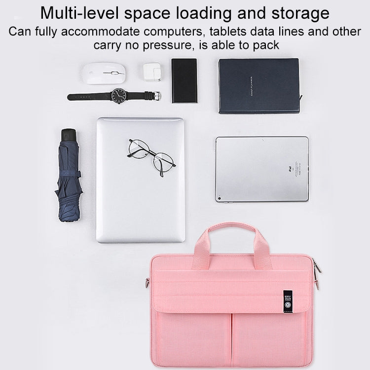 ST08 Handheld Briefcase Carrying Storage Bag without Shoulder Strap, for 13.3 inch Laptop, for 14.1 inch Laptop, for 15.4 inch Laptop, for 15.6 inch Laptop – Waterproof