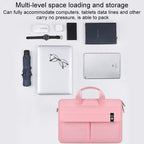 ST08 Handheld Briefcase Carrying Storage Bag without Shoulder Strap, for 13.3 inch Laptop, for 14.1 inch Laptop, for 15.4 inch Laptop, for 15.6 inch Laptop – Waterproof