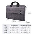 ST08 Handheld Briefcase Carrying Storage Bag without Shoulder Strap, for 13.3 inch Laptop, for 14.1 inch Laptop, for 15.4 inch Laptop, for 15.6 inch Laptop – Waterproof