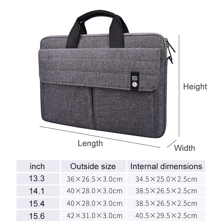 ST08 Handheld Briefcase Carrying Storage Bag without Shoulder Strap, for 13.3 inch Laptop, for 14.1 inch Laptop, for 15.4 inch Laptop, for 15.6 inch Laptop – Waterproof