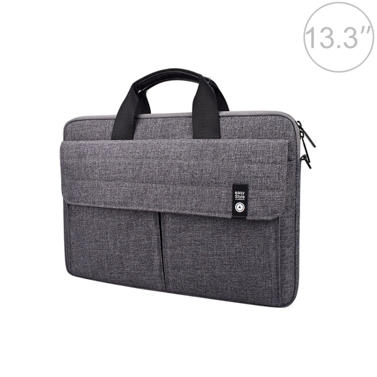 ST08 Handheld Briefcase Carrying Storage Bag without Shoulder Strap, for 13.3 inch Laptop, for 14.1 inch Laptop, for 15.4 inch Laptop, for 15.6 inch Laptop – Waterproof for 13.3 inch Laptop Grey