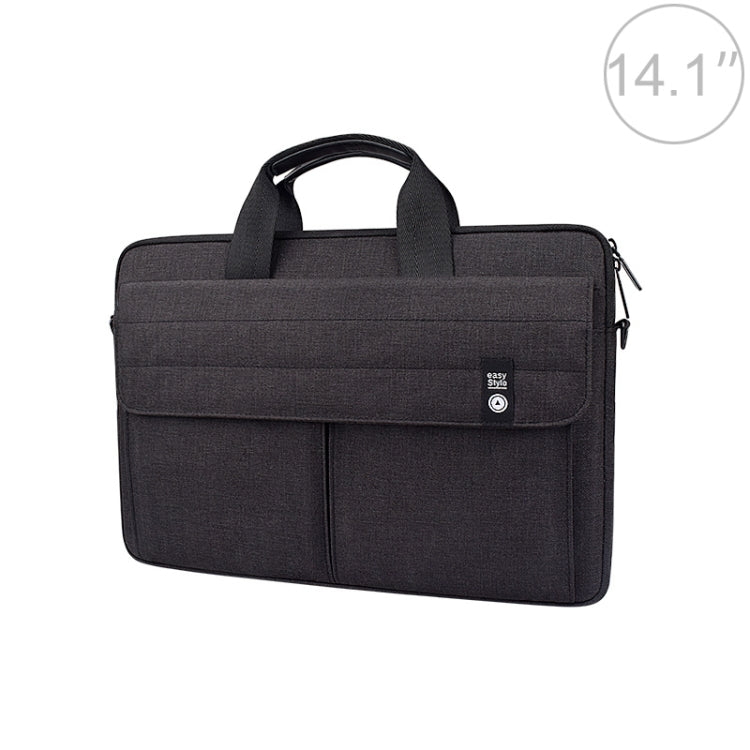 ST08 Handheld Briefcase Carrying Storage Bag without Shoulder Strap, for 13.3 inch Laptop, for 14.1 inch Laptop, for 15.4 inch Laptop, for 15.6 inch Laptop – Waterproof for 14.1 inch Laptop Black