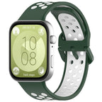 Watch Band – Silicone (Huawei Watch Fit 5) #2 For Huawei Watch Fit 5 Fit 5 Pro Fit 4 Green White