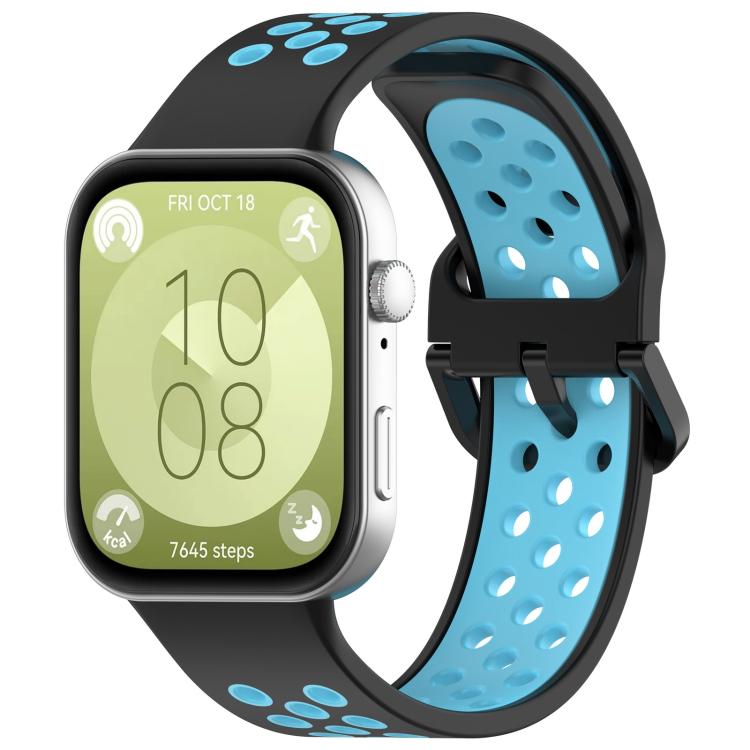 Watch Band – Silicone (Huawei Watch Fit 5) #2 For Huawei Watch Fit 5 Fit 5 Pro Fit 4 Black Blue