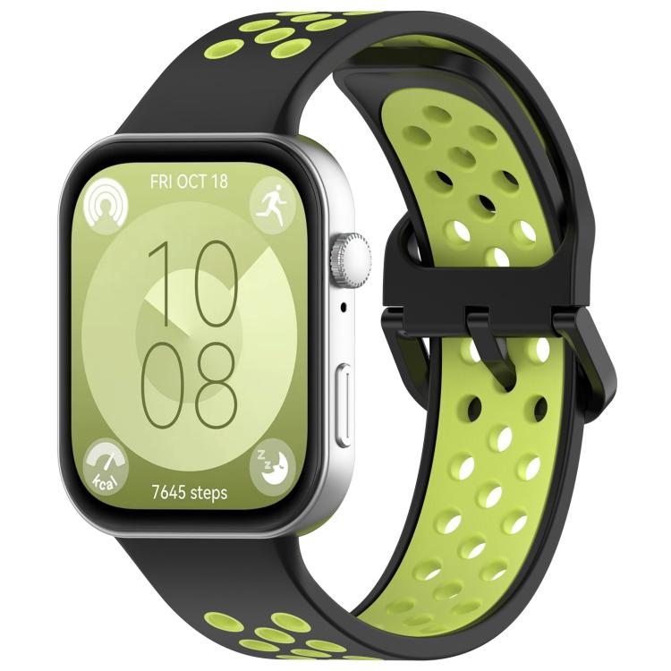 Watch Band – Silicone (Huawei Watch Fit 5) #2 For Huawei Watch Fit 5 Fit 5 Pro Fit 4 Black Green