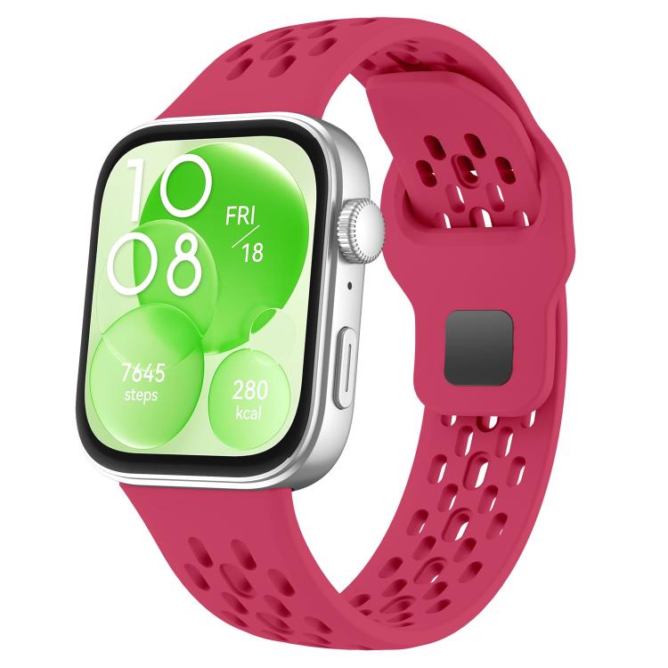 Watch Band – Silicone (Huawei Watch Fit 5) #3 For Huawei Watch Fit 5 Fit 5 Pro Fit 4 Wine Red