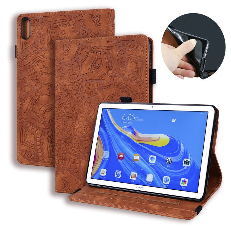 Calf Texture Embossed Horizontal Flip Leather Case with Holder & Card Slots & Photo Frame – Card Slot, Flip, Leather, For Huawei Enjoy Tablet 2, For Huawei MatePad 10.8, For Amazon Fire HD 8 (2020) For Huawei MatePad 10.8 Brown