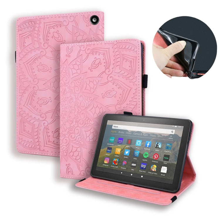 Calf Texture Embossed Horizontal Flip Leather Case with Holder & Card Slots & Photo Frame – Card Slot, Flip, Leather, For Huawei Enjoy Tablet 2, For Huawei MatePad 10.8, For Amazon Fire HD 8 (2020) For Amazon Fire HD 8 (2020) Pink