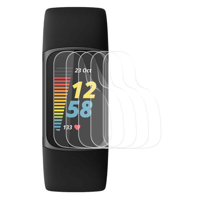 5pcs Soft Hydrogel Film Full Cover Front Protector – Durable Build, Easy to Use, For Fitbit Charge 6, For Fitbit Versa 4, For Fitbit Charge 5, For Fitbit Luxe, For Fitbit Versa 3, For Fitbit Versa 2, For Fitbit Versa For Fitbit Charge 5