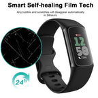 5pcs xDfind Soft Hydrogel Film Full Cover Front Protector, For Fitbit Charge 6, For Fitbit Versa 4, For Fitbit Charge 5, For Fitbit Luxe, For Fitbit Versa 3, For Fitbit Versa 2, For Fitbit Versa