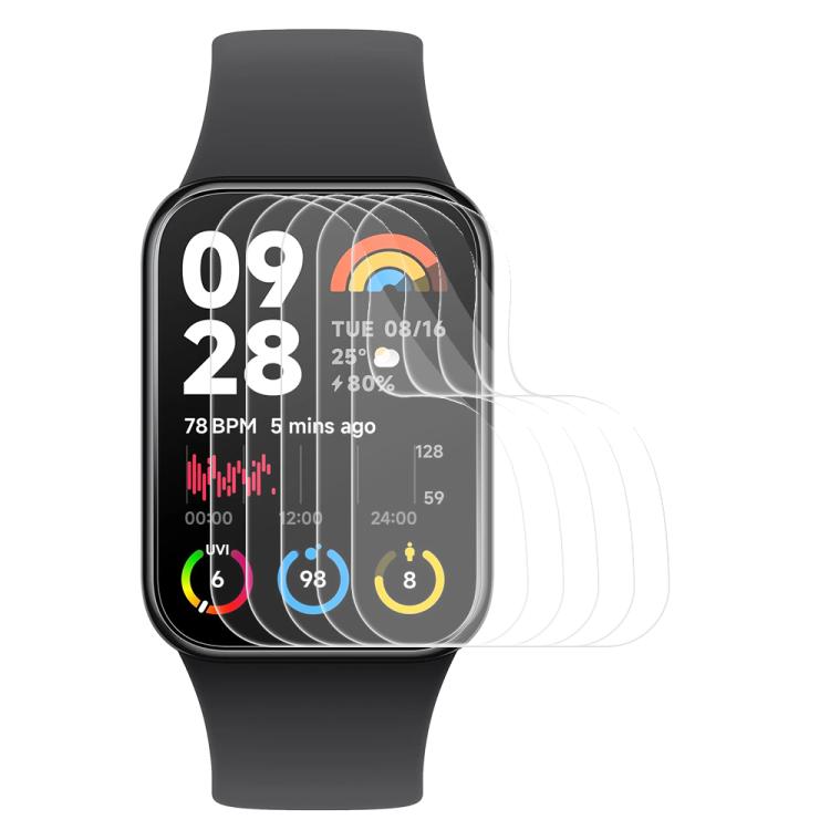 5pcs xDfind Soft Hydrogel Film Full Cover Front Protector, For Xiaomi Smart Band 10, For Xiaomi Redmi Watch 5, For Xiaomi Smart Band 9 Pro, For Xiaomi Redmi Watch 5 Lite, For Xiaomi Redmi Watch 5 Active, For Xiaomi Smart Band 9 NFC... For Xiaomi Mi Band 8 Pro
