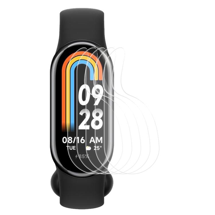 5pcs xDfind Soft Hydrogel Film Full Cover Front Protector, For Xiaomi Smart Band 10, For Xiaomi Redmi Watch 5, For Xiaomi Smart Band 9 Pro, For Xiaomi Redmi Watch 5 Lite, For Xiaomi Redmi Watch 5 Active, For Xiaomi Smart Band 9 NFC... For Xiaomi Mi Band 8 NFC