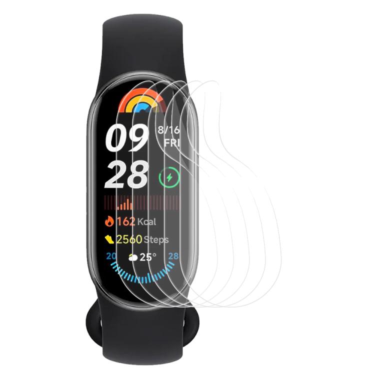 5pcs xDfind Soft Hydrogel Film Full Cover Front Protector, For Xiaomi Smart Band 10, For Xiaomi Redmi Watch 5, For Xiaomi Smart Band 9 Pro, For Xiaomi Redmi Watch 5 Lite, For Xiaomi Redmi Watch 5 Active, For Xiaomi Smart Band 9 NFC... For Xiaomi Smart Band 9 NFC