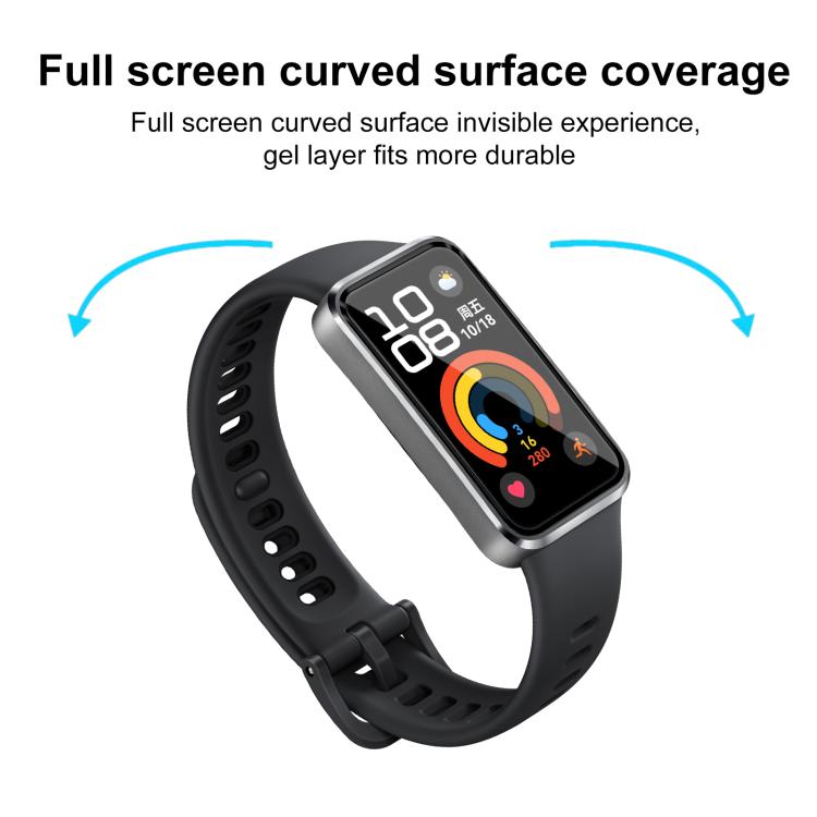 2pcs Curved 3D Composite Material Soft Film Screen Protector – Screen Protector, For Huawei Band 10 NFC, For Huawei Band 10, For Huawei Watch Fit 3, For Huawei Band 9 NFC, For Huawei Band 9, For Huawei Band 8 NFC, For Huawei Band 8