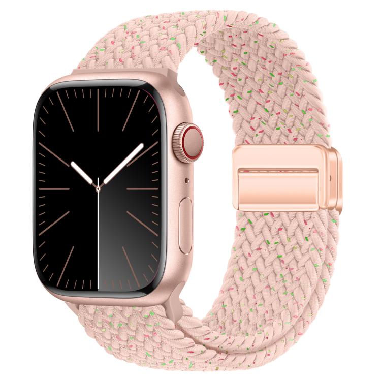 xDfind Magnetic Buckle Loop Woven Watch Band, For Apple Watch 46mm / 49mm / 45mm / 44mm, For Apple Watch 42mm / 41mm / 40mm / 38mm For Apple Watch 46mm 49mm 45mm 44mm Starlight Pink