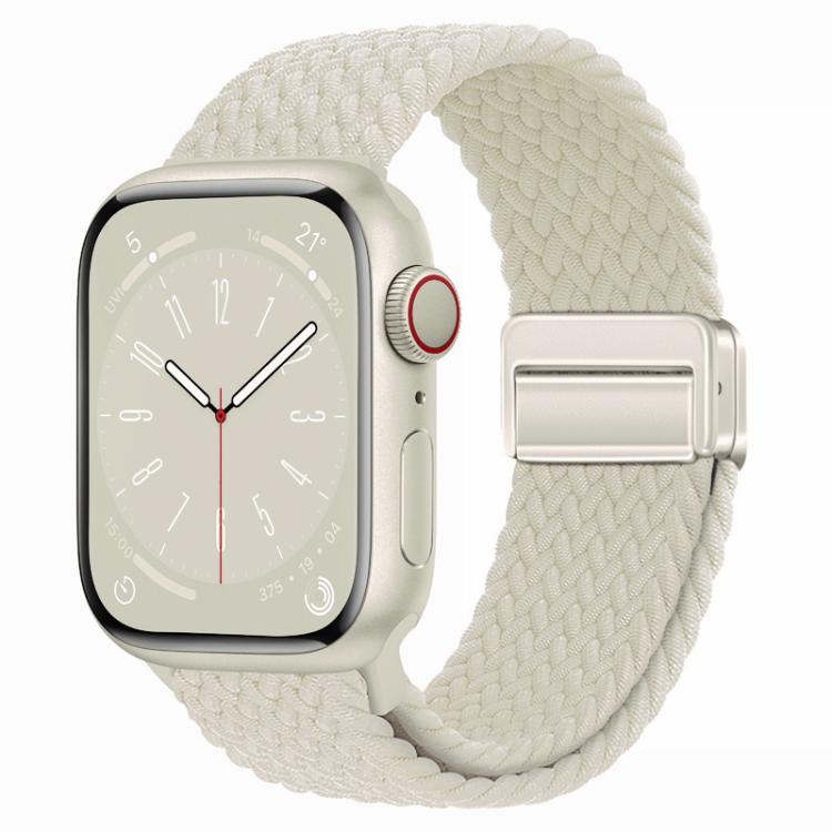xDfind Magnetic Buckle Loop Woven Watch Band, For Apple Watch 46mm / 49mm / 45mm / 44mm, For Apple Watch 42mm / 41mm / 40mm / 38mm For Apple Watch 42mm 41mm 40mm 38mm Starlight