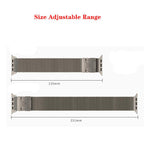 xDfind Umbrella Buckle Think Mesh Milanese Stainless Steel Watch Band, For Apple Watch 46mm / 49mm / 45mm / 44mm Think Mesh