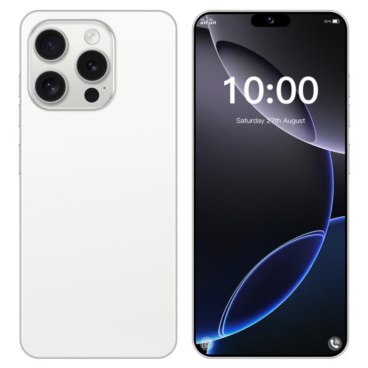 I16 Pro Max / ZPT93, 2GB+16GB, 6.26 inch Android 8.1 MTK6737 Quad Core, Network: 4G, Dual SIM, EU Plug, US Plug, UK Plug, AU Plug EU Plug White