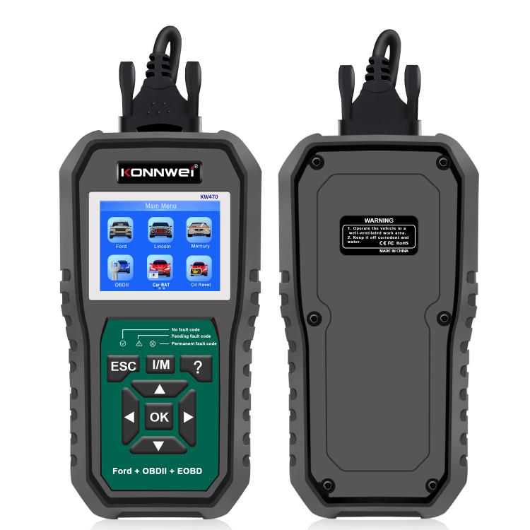 KONNWEI KW470 2.8 inch Color Screen Car OBD2 Fault Diagnostic Scan Tool for Ford, KW470 – Durable Build, Easy to Use