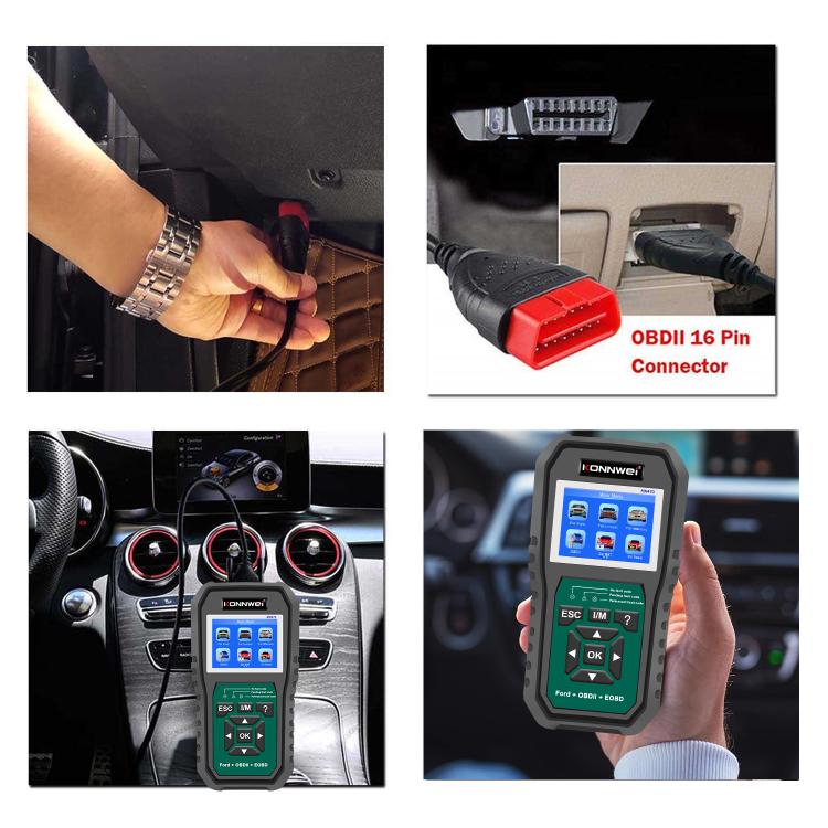 KONNWEI KW470 2.8 inch Color Screen Car OBD2 Fault Diagnostic Scan Tool for Ford, KW470 – Durable Build, Easy to Use