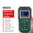KONNWEI KW470 2.8 inch Color Screen Car OBD2 Fault Diagnostic Scan Tool for Ford, KW470 – Durable Build, Easy to Use