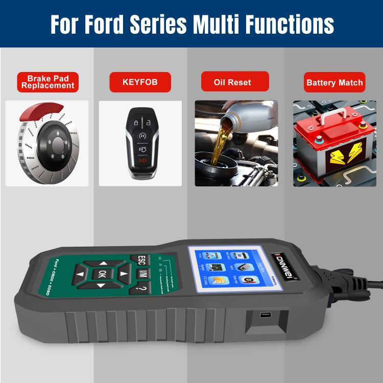 KONNWEI KW470 2.8 inch Color Screen Car OBD2 Fault Diagnostic Scan Tool for Ford, KW470 – Durable Build, Easy to Use