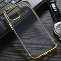 Three Stage Electroplating TPU Protective Soft Case, For iPhone 12 Pro Max For iPhone 12 Pro Max Gold