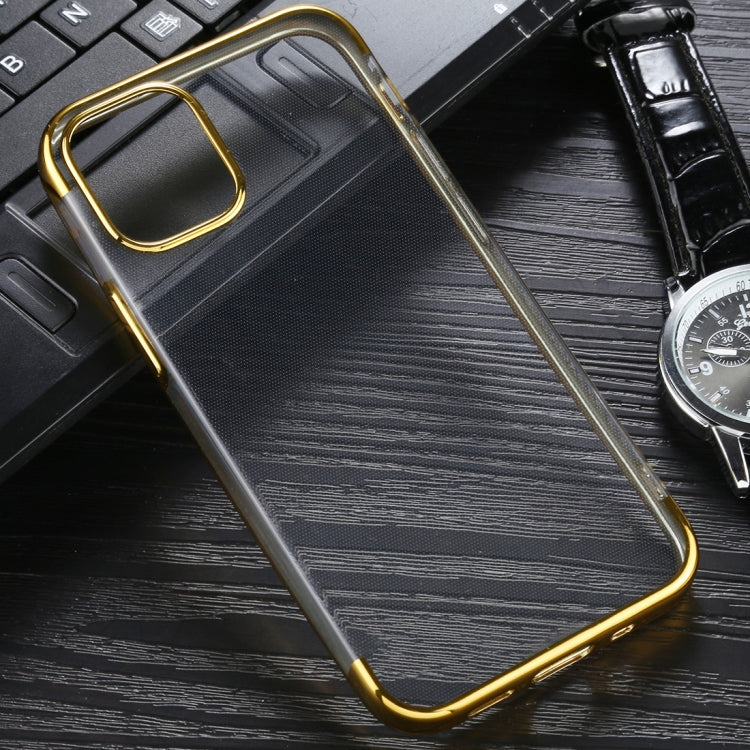 Three Stage Electroplating TPU Protective Soft Case, For iPhone 12 Pro Max For iPhone 12 Pro Max Gold