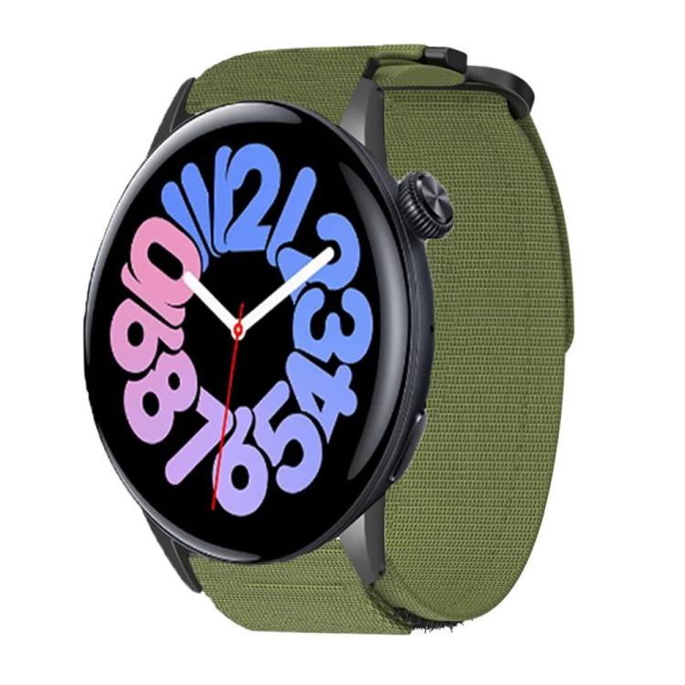 xDfind Quick Release Nylon Hook And Loop Fastener Buckle Watch Band, For vivo Watch 5, For vivo Watch 3 / iQOO Watch For vivo Watch 3 iQOO Watch Green