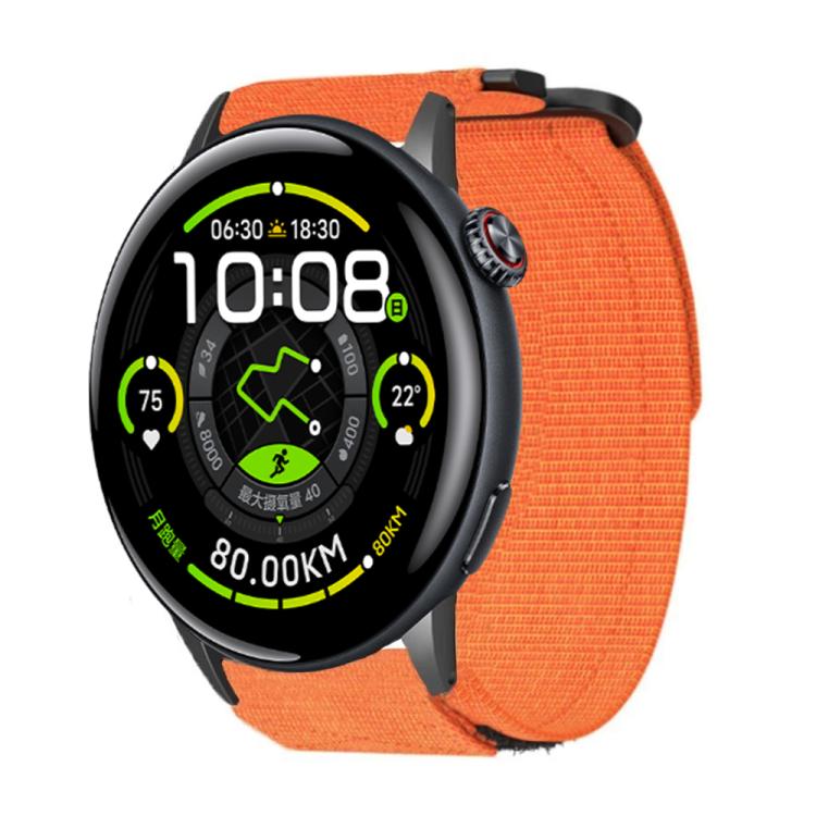 xDfind Quick Release Nylon Hook And Loop Fastener Buckle Watch Band, For vivo Watch 5, For vivo Watch 3 / iQOO Watch For vivo Watch 5 Orange