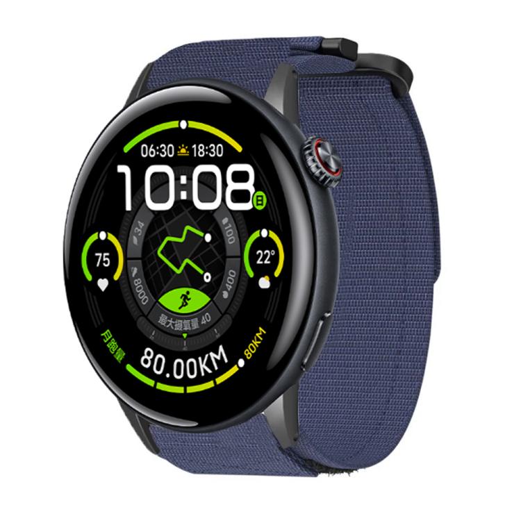xDfind Quick Release Nylon Hook And Loop Fastener Buckle Watch Band, For vivo Watch 5, For vivo Watch 3 / iQOO Watch For vivo Watch 5 Blue