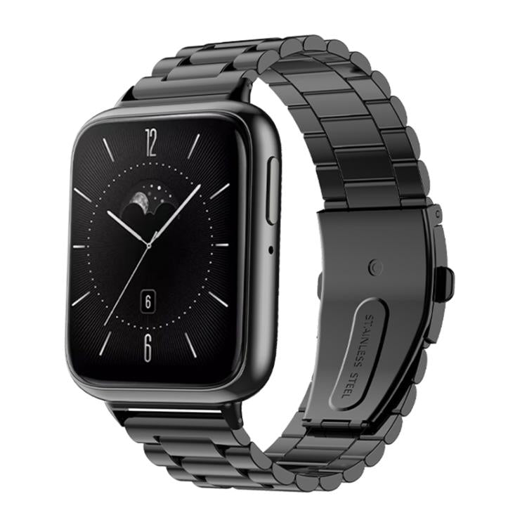 xDfind Three Beads Quick Release Metal Watch Band, For OPPO Watch X2 / X, For OPPO Watch SE / Watch 3 For OPPO Watch SE Watch 3 Black