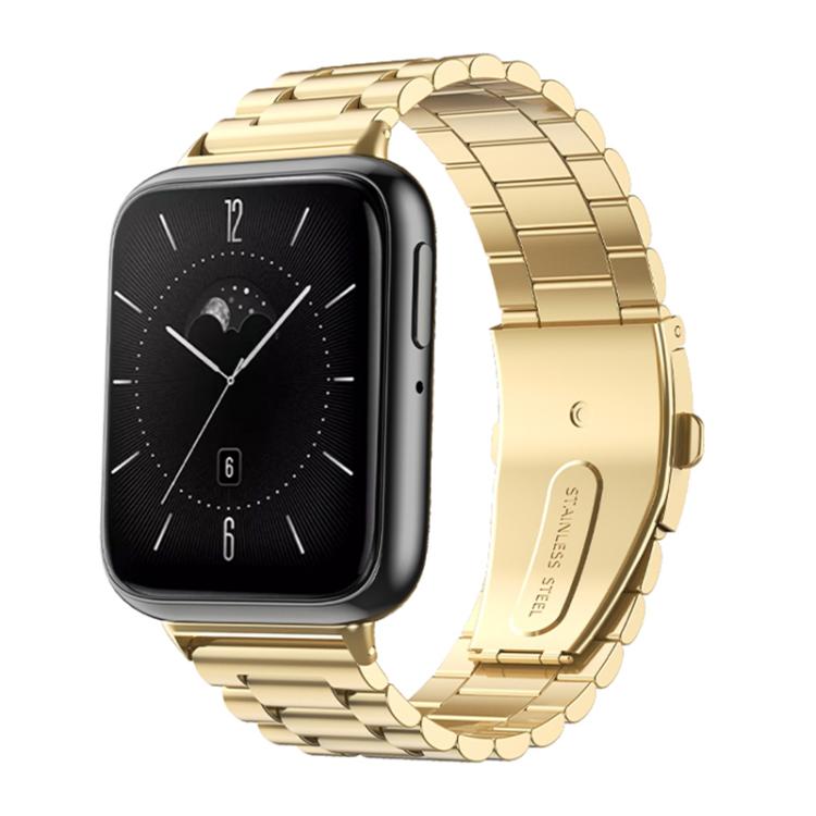 xDfind Three Beads Quick Release Metal Watch Band, For OPPO Watch X2 / X, For OPPO Watch SE / Watch 3 For OPPO Watch SE Watch 3 Gold