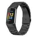 Three Beads Quick Release Metal Watch Band, For Fitbit Charge 6 / 5,... For Fitbit Charge 6 5 Black