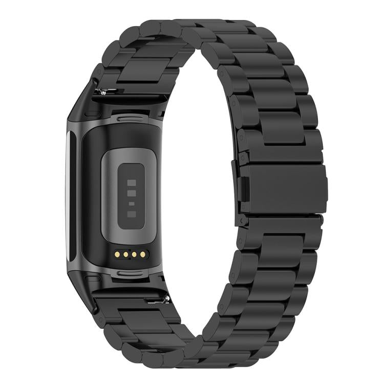 Three Beads Quick Release Metal Watch Band, For Fitbit Charge 6 / 5,...